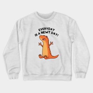 Newt Day Funny Animal Pun Crewneck Sweatshirt